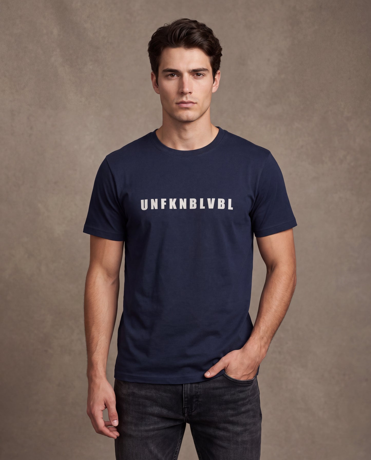 UNFKNBLVBL Men’s T-Shirt - Navy