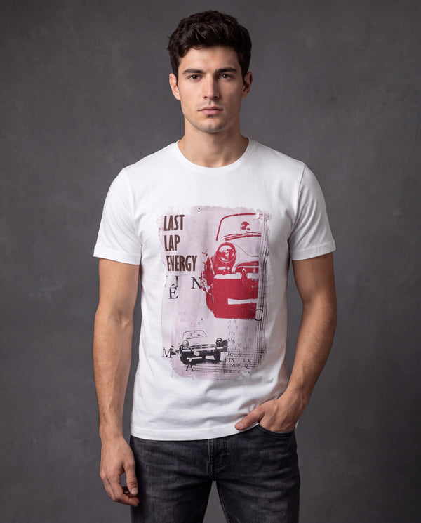 Last Lap Energy Men’s T-Shirt - White
