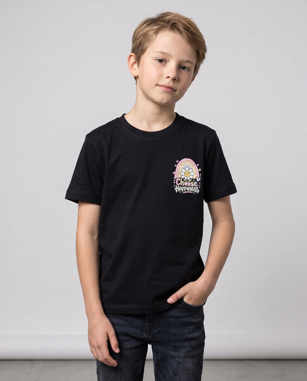 Choose Happiness Kids' T-Shirt - Black