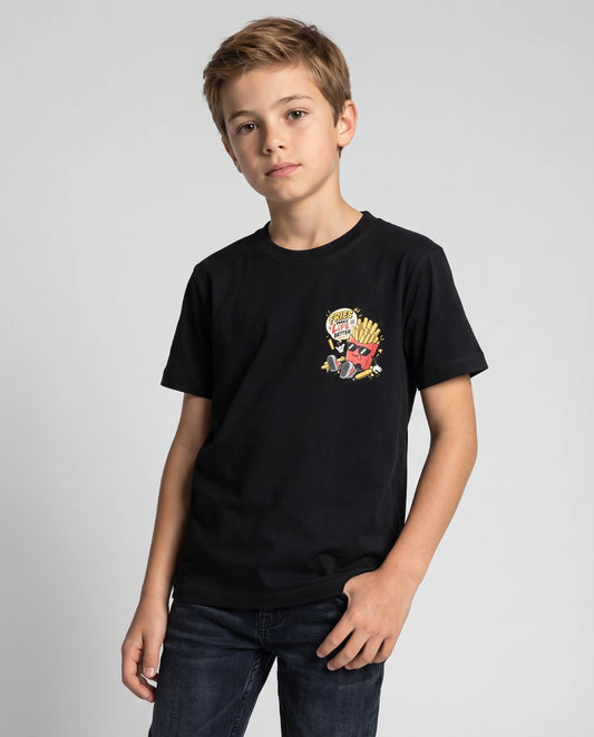 Fries Kids' T-Shirt - Black