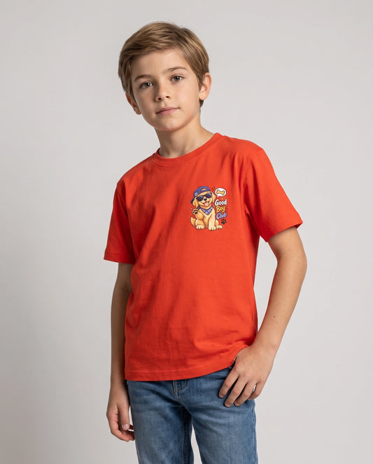 Good Boy Club Kids' T-Shirt - Orange