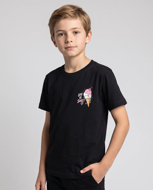 Life Is Sweet Kids' T-Shirt - Black