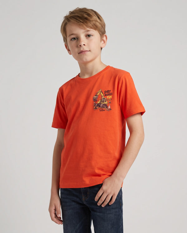 Dirt Makes Fun Kids' T-Shirt - Orange