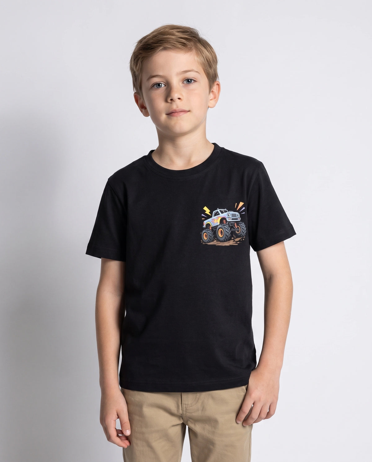Monster Truck Kids' T-Shirt - Black