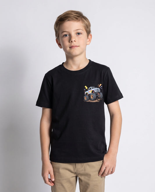Monster Truck Kids' T-Shirt - Black