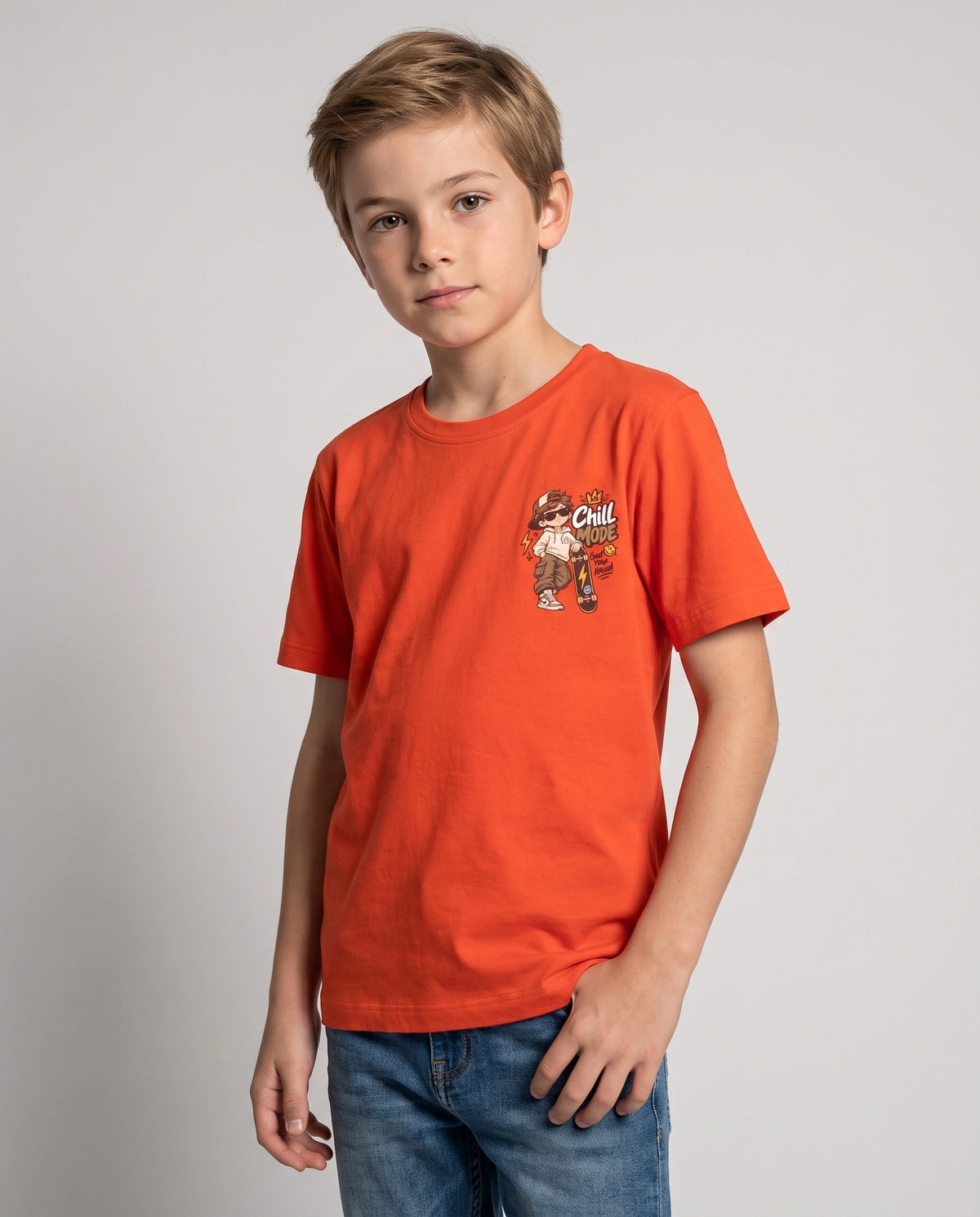 Chill Mode Kids' T-Shirt - Orange