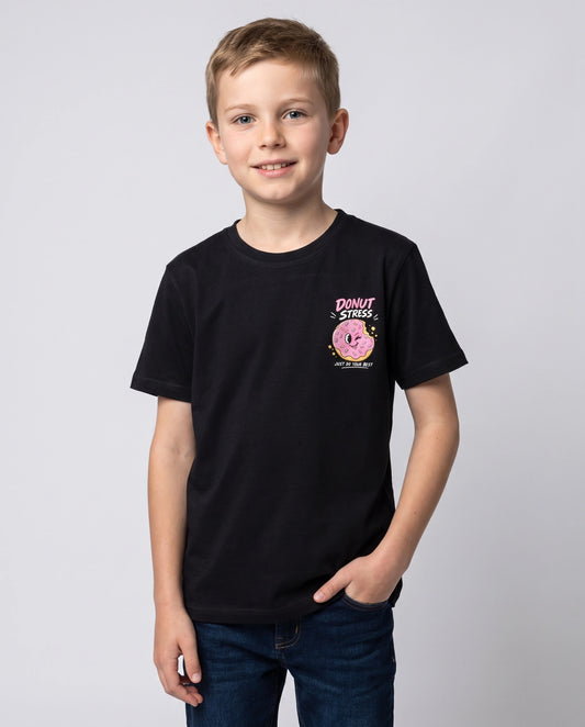 Donut Stress Kids' T-Shirt - Black