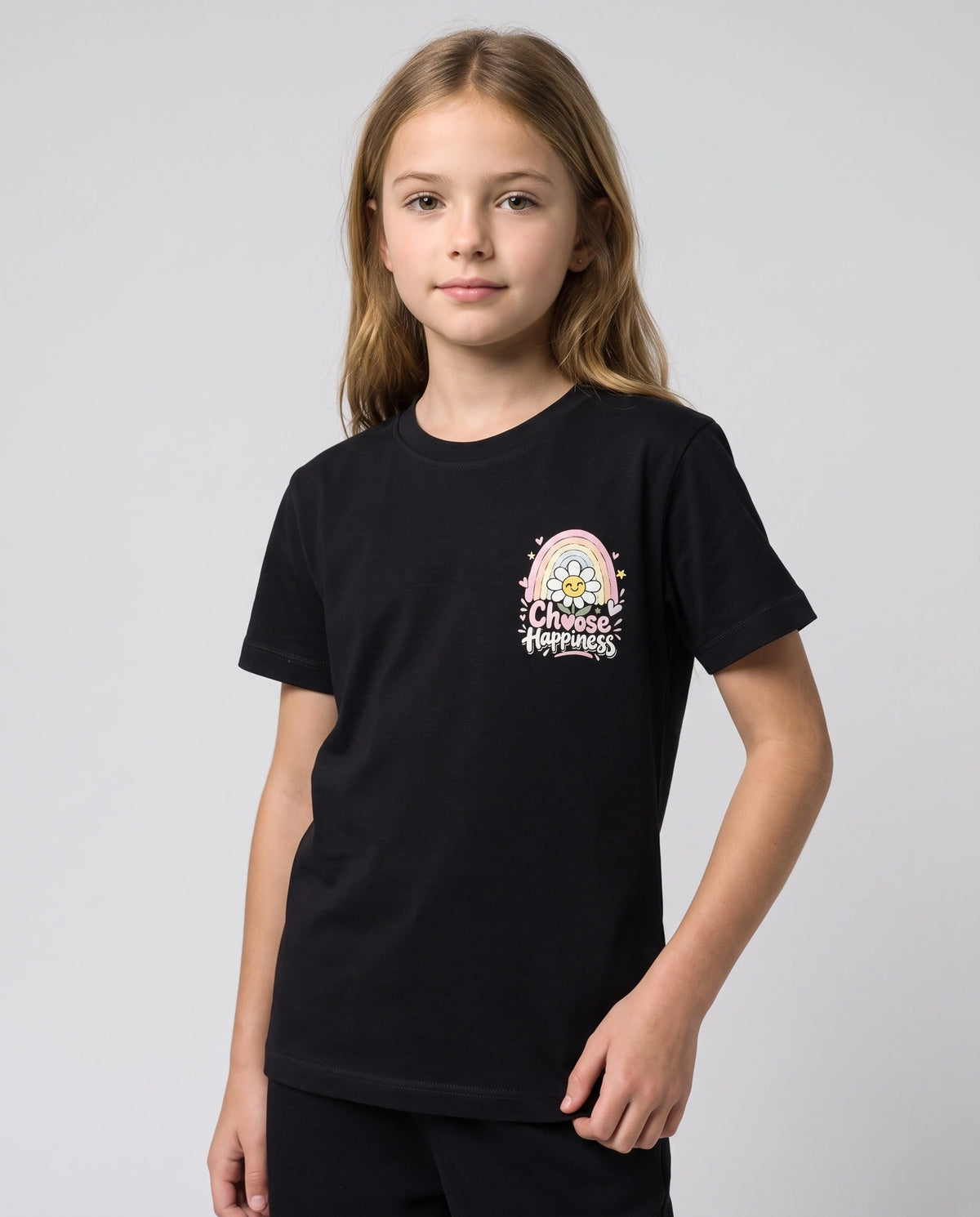 Choose Happiness Kids' T-Shirt - Black