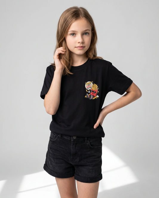 Fries Kids' T-Shirt - Black