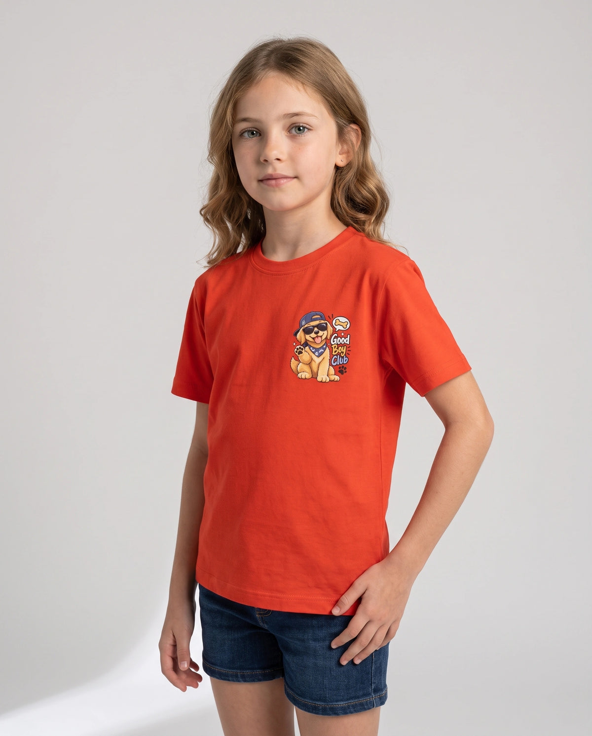 Good Boy Club Kids' T-Shirt - Orange