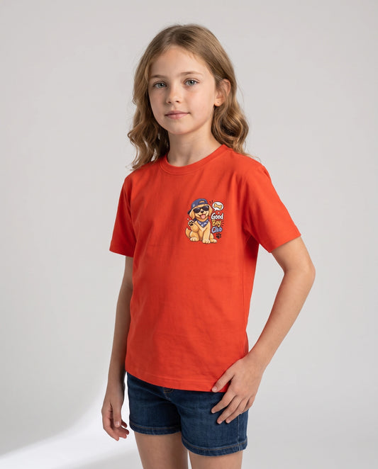 Good Boy Club Kids' T-Shirt - Orange