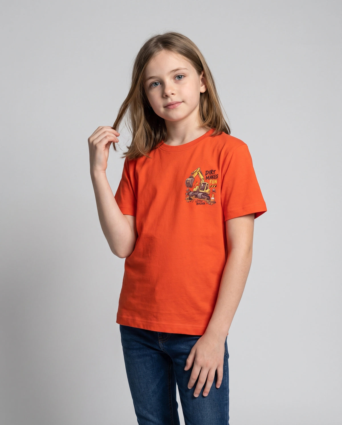 Dirt Makes Fun Kids' T-Shirt - Orange