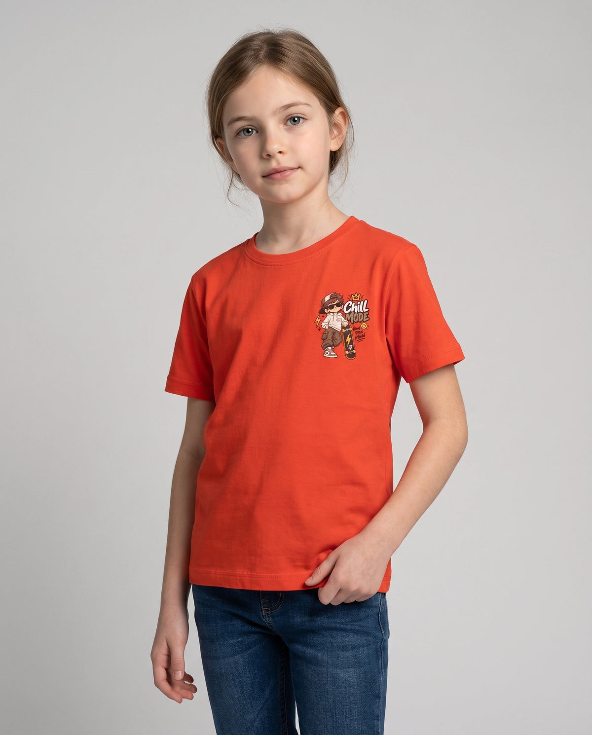 Chill Mode Kids' T-Shirt - Orange
