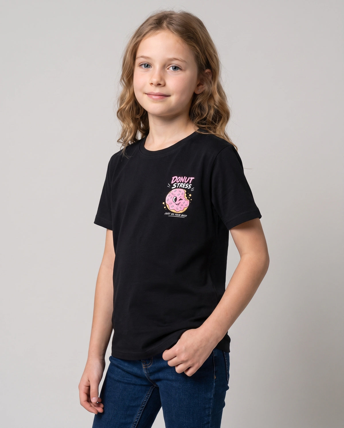 Donut Stress Kids' T-Shirt - Black