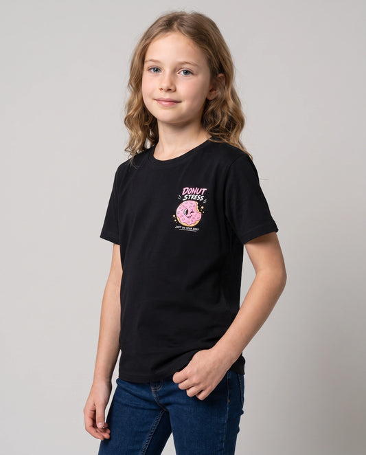 Donut Stress Kids' T-Shirt - Black