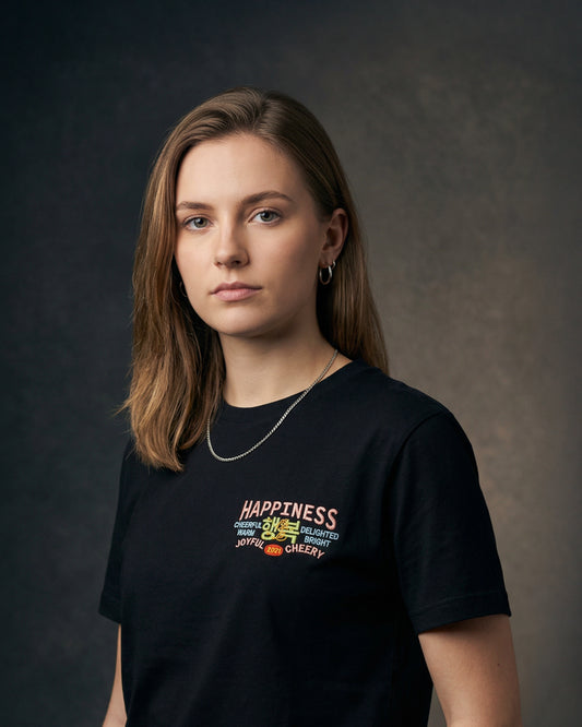 Happiness Embroidered Women’s T-shirt